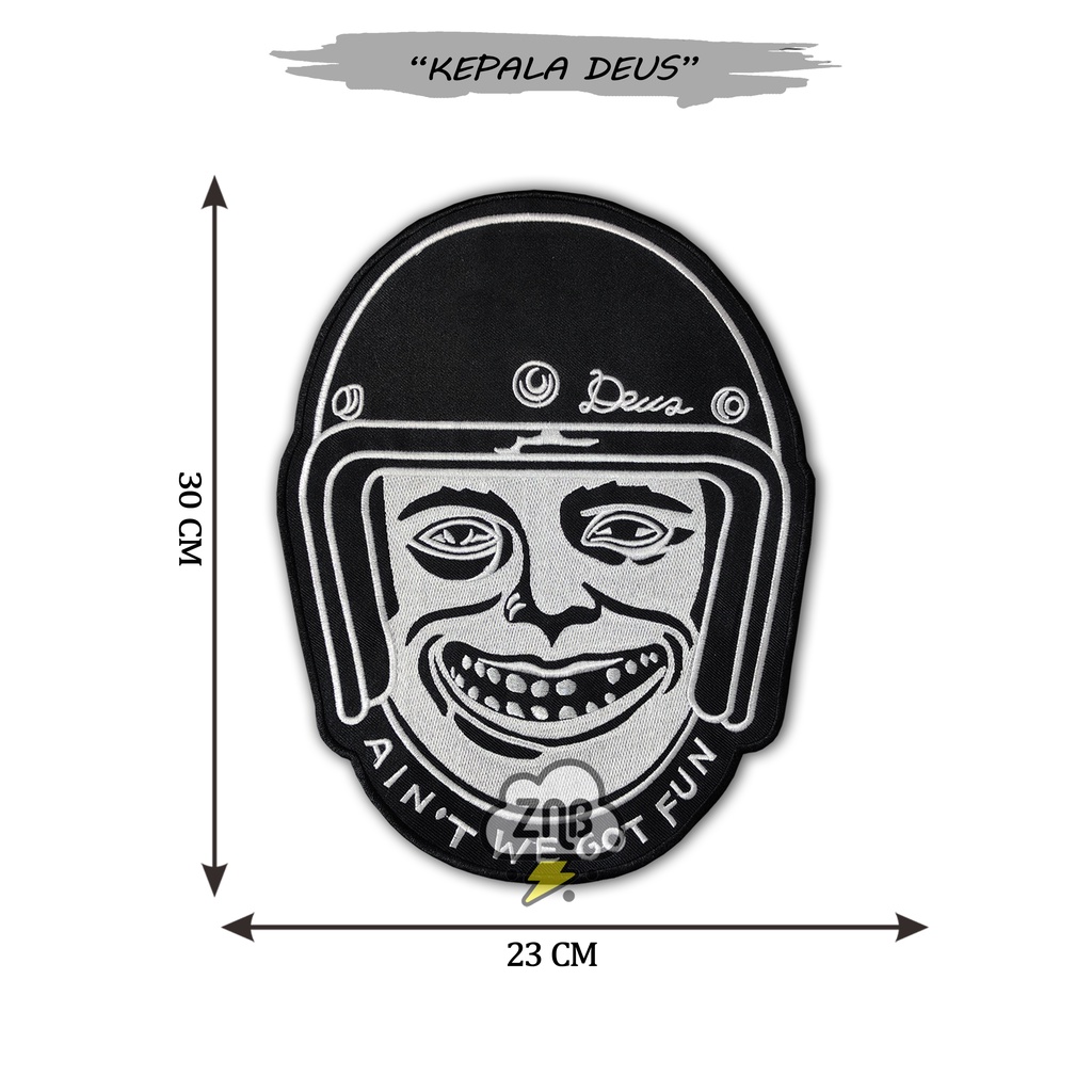 Back patch patch besar bordir emblem punggung glosir patch patch keren tempelan