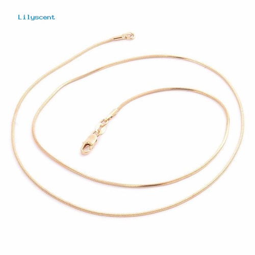 [LS] 16 - 30inch Perhiasan Kalung Klavikula Lobster Clasp Rantai Ular Untuk Liontin