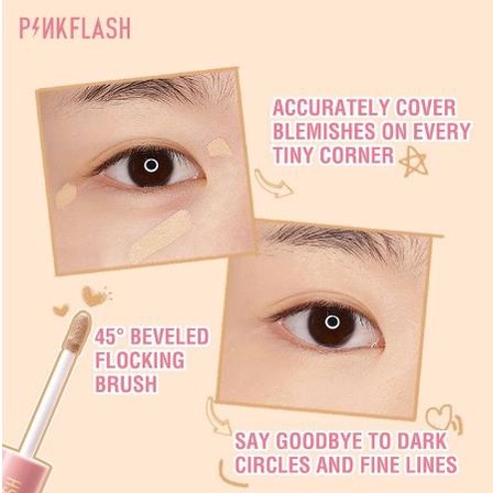 * NCC * Pinkflash Concealer Liquid Cair Lasting Matte Tahan Air Waterproof OhMyBreath Breathable Pink Flash