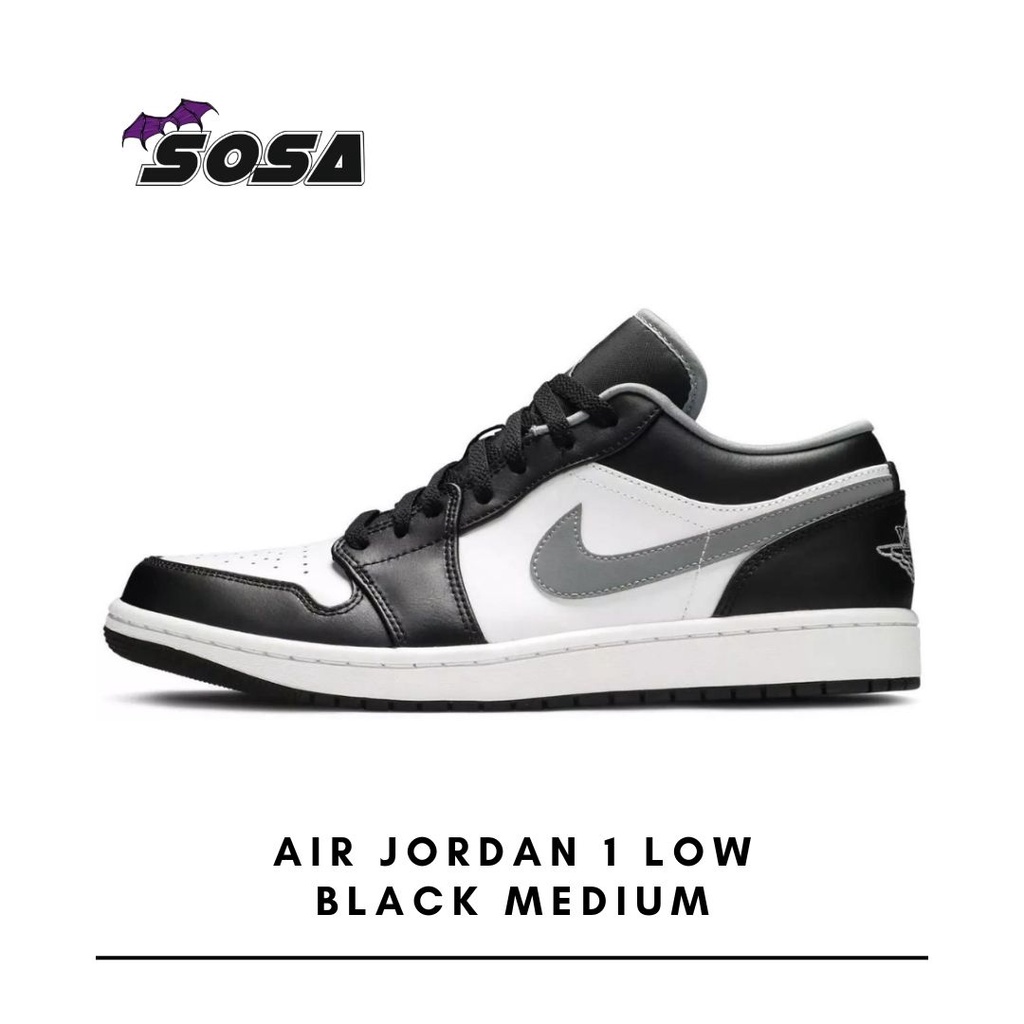 Sneakers Air Jordan 1 Low Black Medium - Unisex / Sepatu Nike