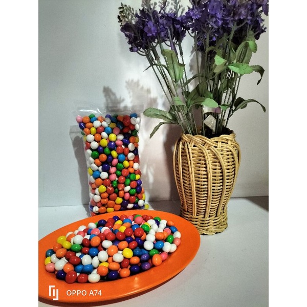 

Permen biskuit bola warna warni 250gram