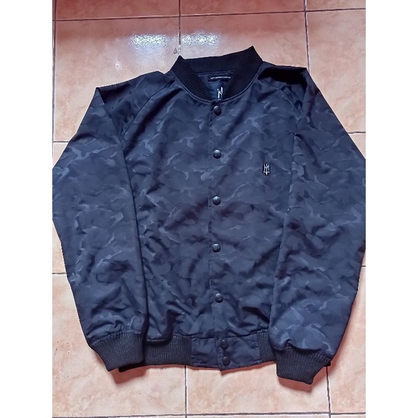 Maternal disaster | Varsity Jacket Black Camo "SHUGAT"