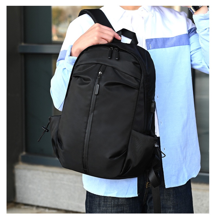 TAS RANSEL PRIA BACKPACK BESAR GENDONG PUNGGUNG TRAVEL KEREN LAKI DISTRO KEKINIAN ADA SLOT LAPTOP ANTI AIR HITAM FERNANDEZ BRANDED BATAM PREMIUM TA729B5 IMPORT COWOK KERJA SEKOLAH KULIAH
