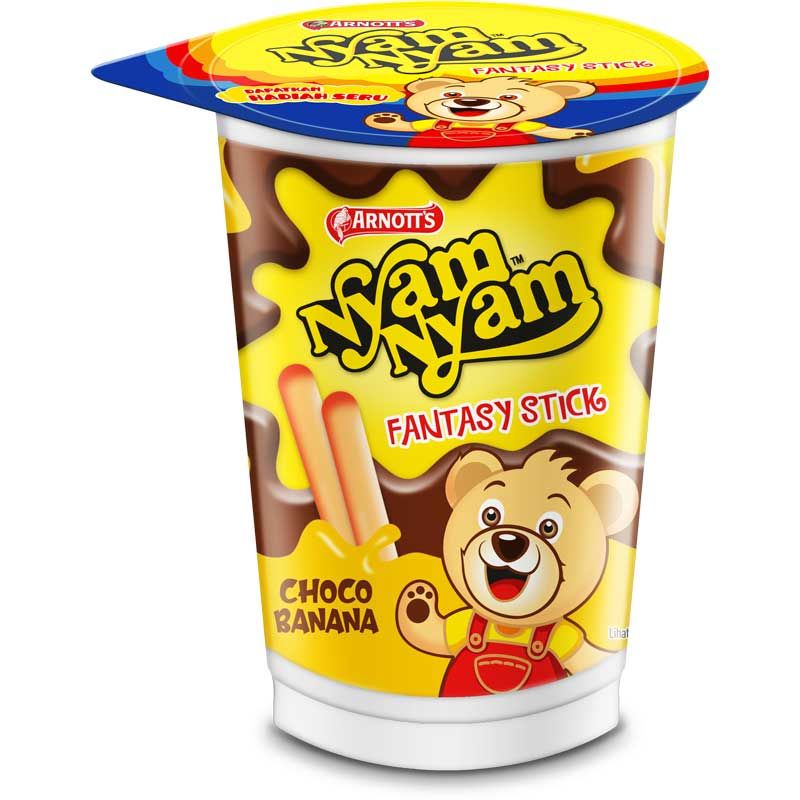 NYAM-NYAM 25GR CHOCO BANANA  FANTASTY STICK