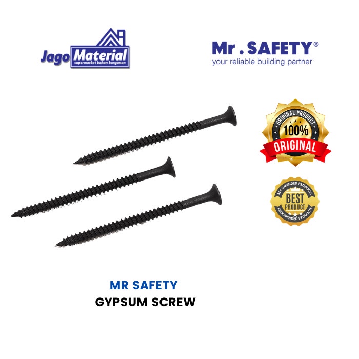 Mr. Safety Gypsum Screw Pack - Sekrup Gipsum (Kemasan Box)