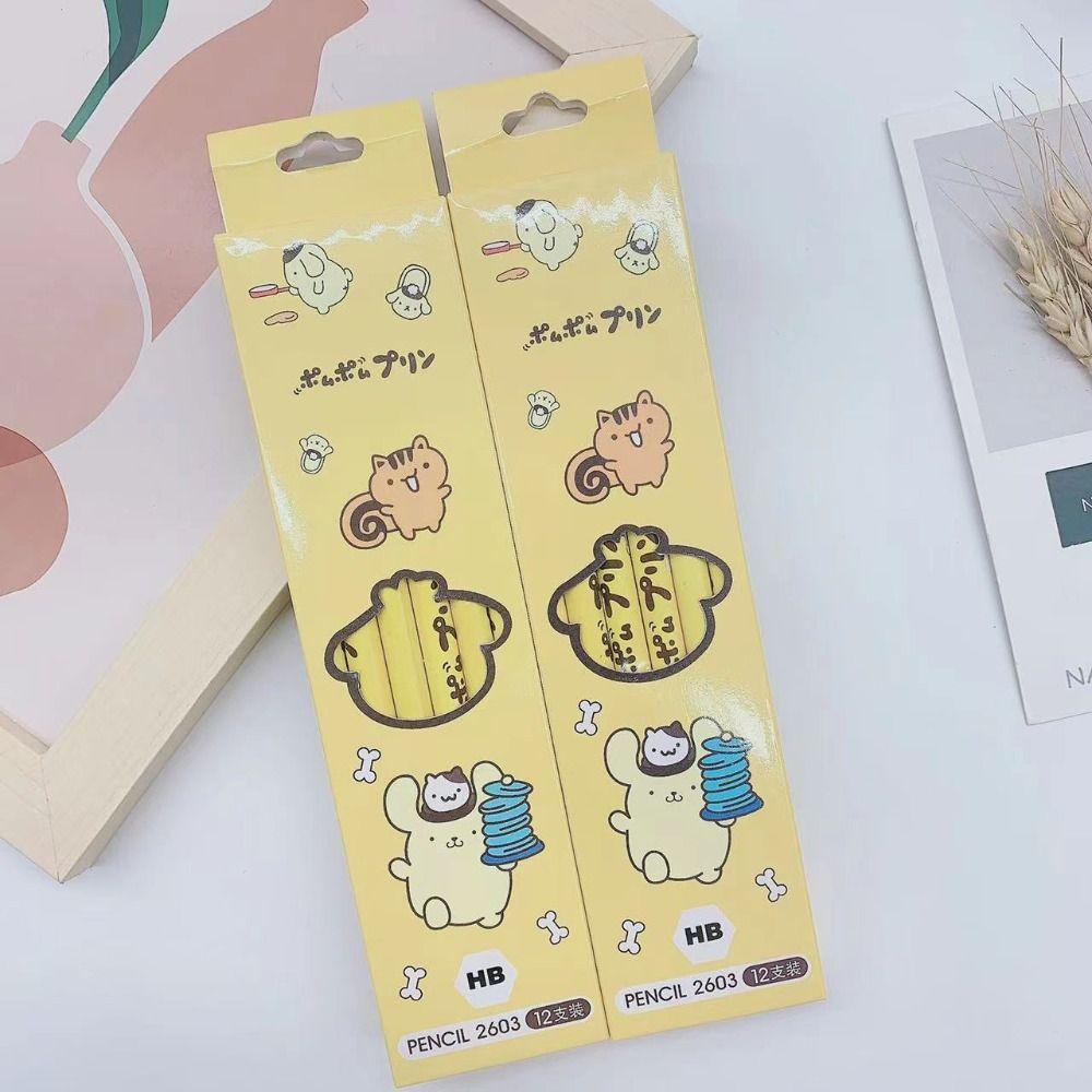 Agustinina Siswa HB Pensil Lucu Kartun Perlengkapan Seni Untuk Hadiah Anak My Melody Cinnamoroll Perlengkapan Kantor Sekolah