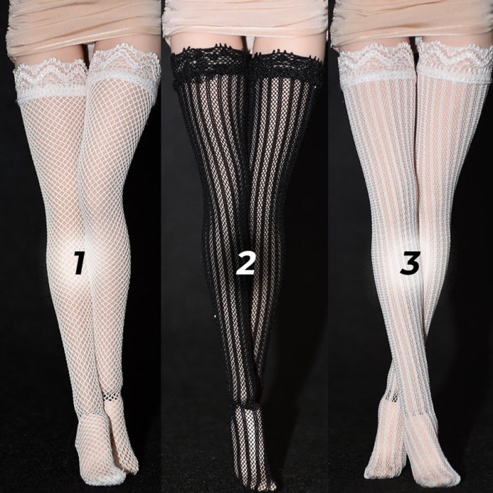 Celana Stocking Jaring Panjang u/ TBLeague Phicen Jiaodoll 1/6