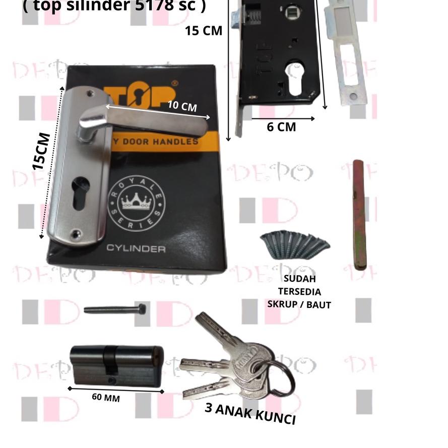 ❉ Handle Pintu Rumahan / Kunci Pintu Rumah Silinder Kecil ❈