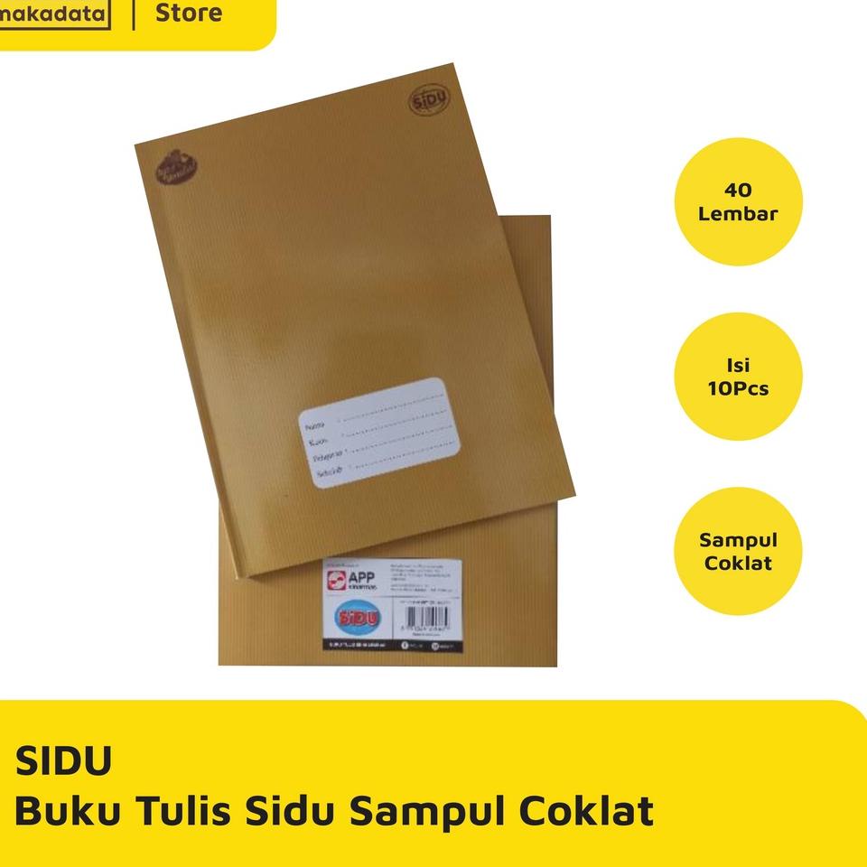 

T37 BUKU TULIS SIDU 40 LEMBAR SAMPUL COKLAT 10 PCS / PACK MURAH BARU SPESIAL ⇿