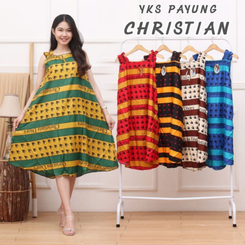Daster Yukensi Payung Christian | Baju Tidur Wanita | Daster Tanpa Lengan