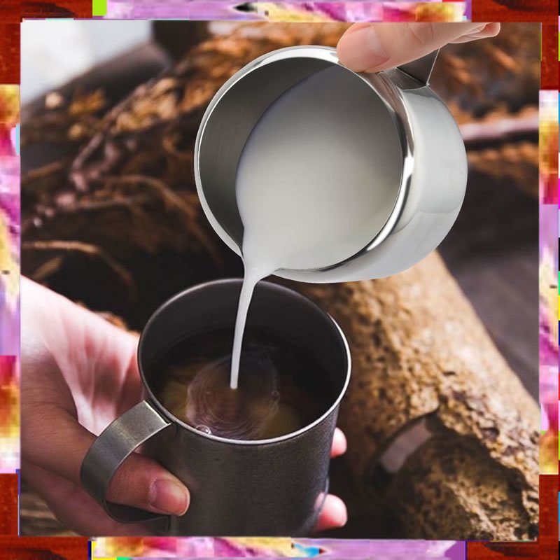 Termurah Cuci Gudang Gelas Milk Jug Kopi Espresso Latte Art Stainless Steel 1.5 Oz - S06HG - Silver