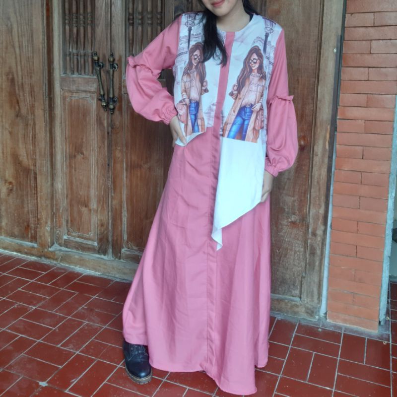 Gamis MC Bahan Tifani