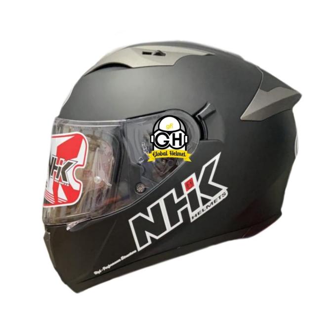 HELM NHK GP PRIME SOLID BLACK DOFF HELM NHK FULLFACE GP PRIME
