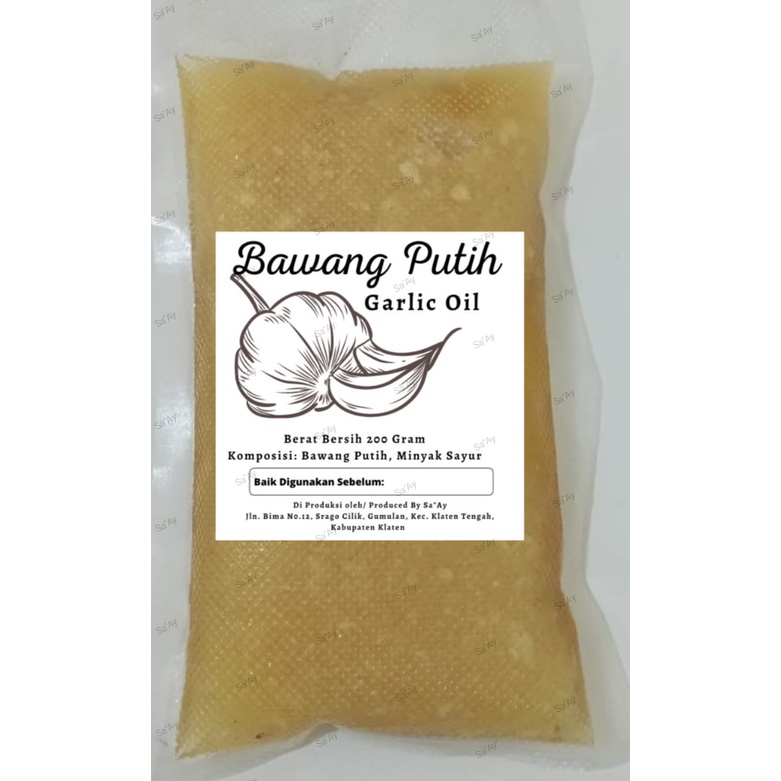 

Bawang Putih ~ Garlic Oil ~ Refil ~ 200 gram