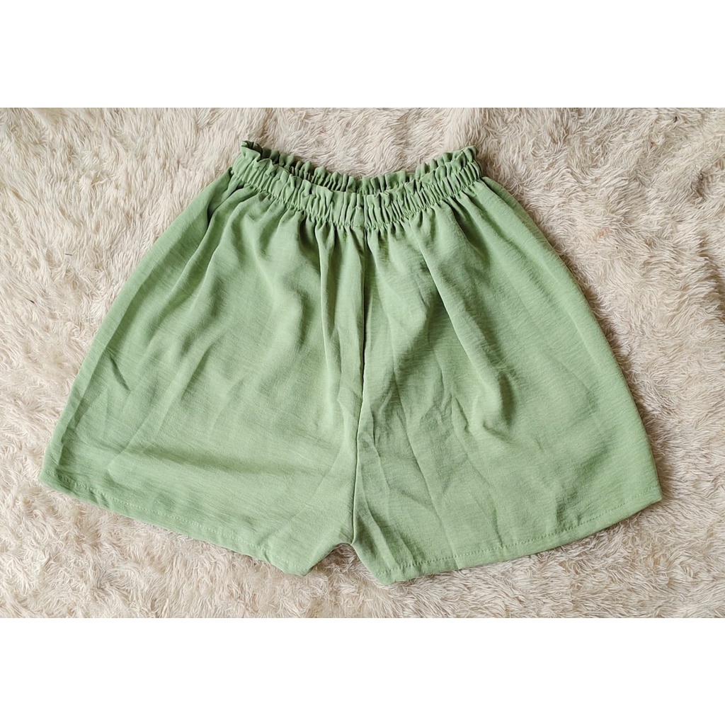 celana pendek crinkle full karet 30-60kg/hotpants crinkle airflow