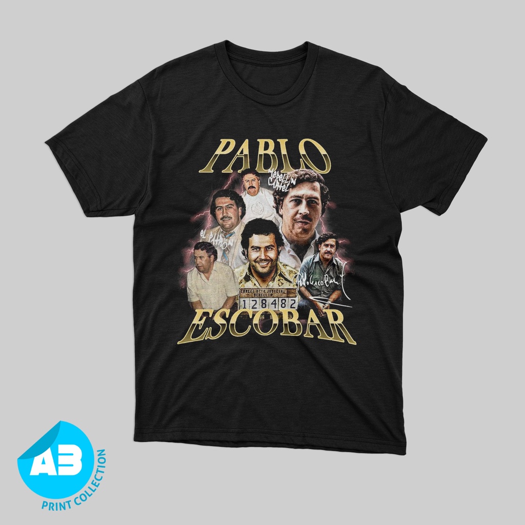 Kaos T-Shirt Dewasa Pablo Escobar