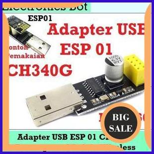 perkakas USB Adapter ESP 01 ESP-01 ESP8266 Wireless Arduino Loader Module 1F3B23