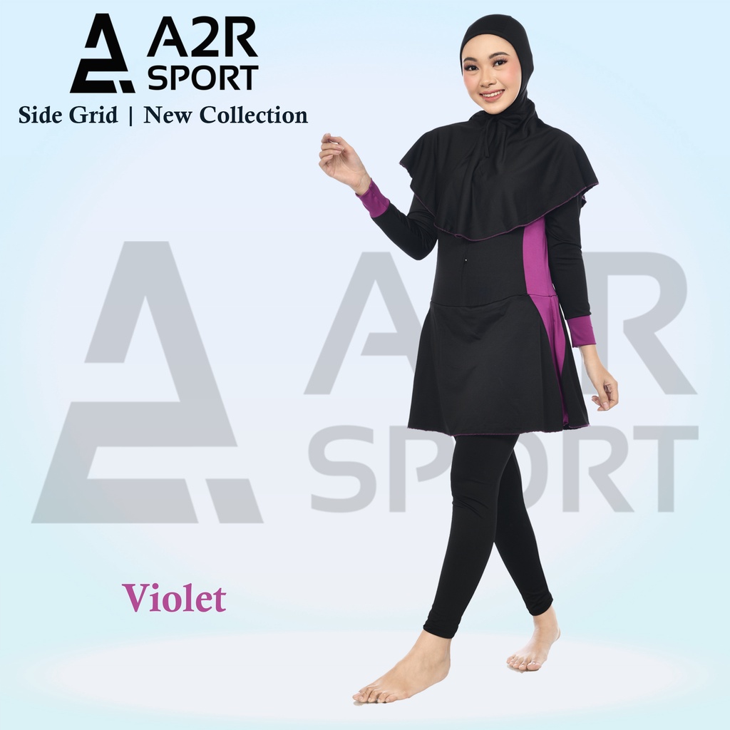 A2R Sport - Lis samping 2 Baju Renang Muslim Dewasa