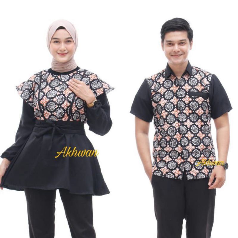 Baju batik wanita modern Bluse batik wanita kantor yolanda