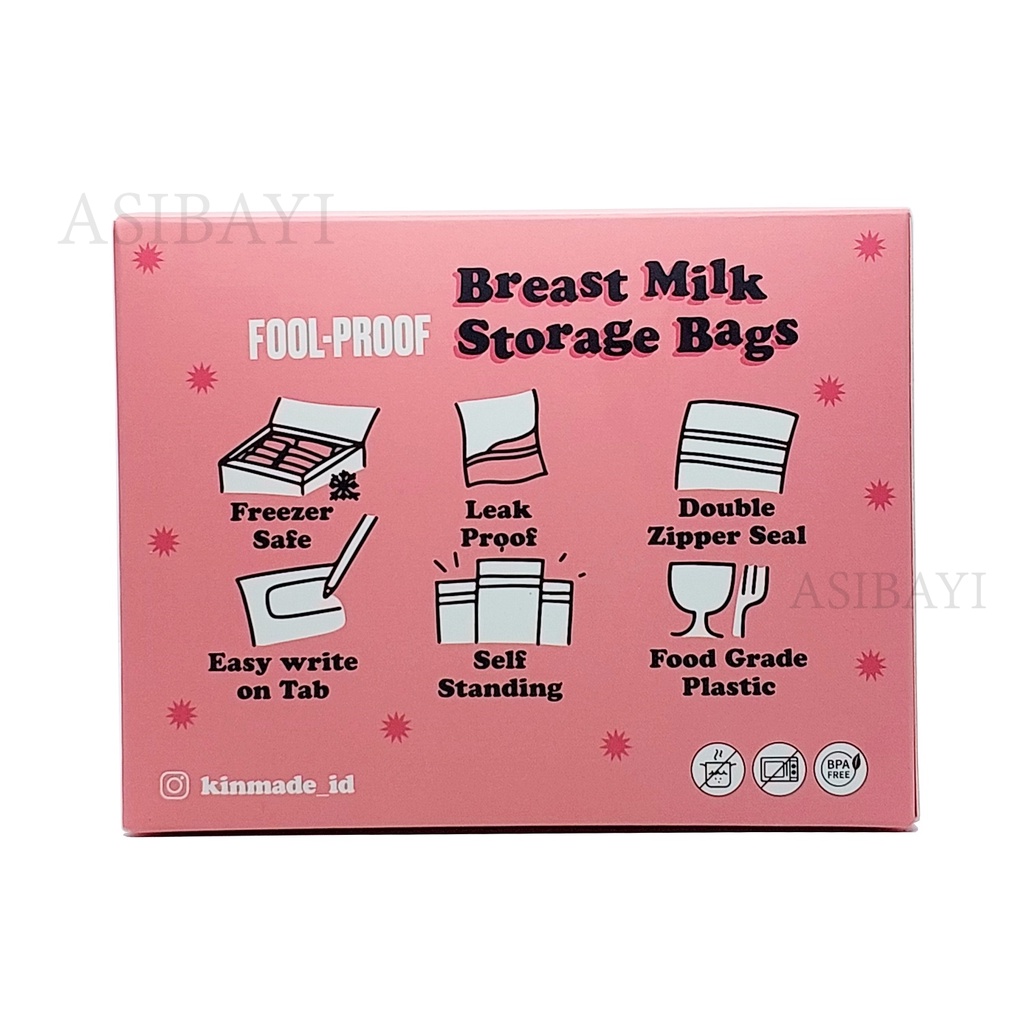 Kinmade 250ml Breastmilk Bags Kantong ASI