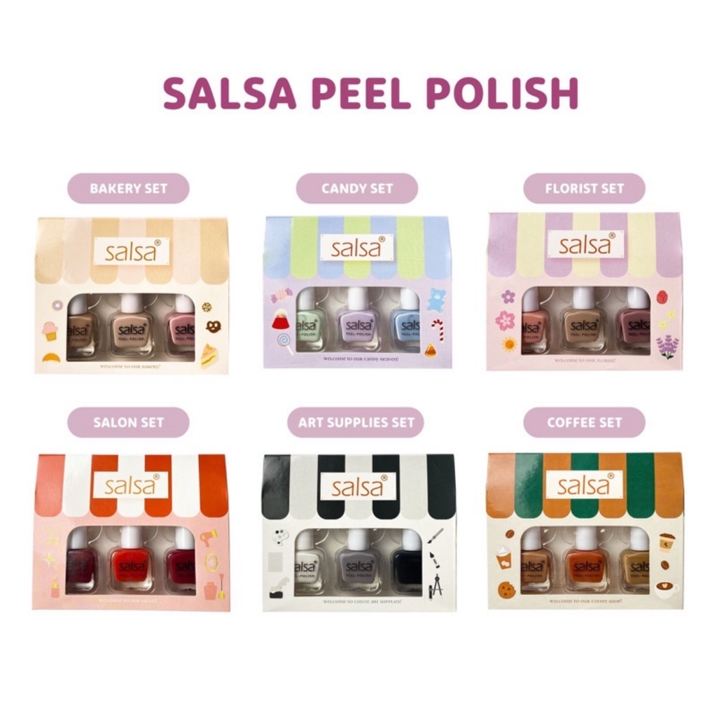 SALSA Peel Polish - Kutek HALAL Peel Off Lupas Breathable Hijab Friendly isi 3