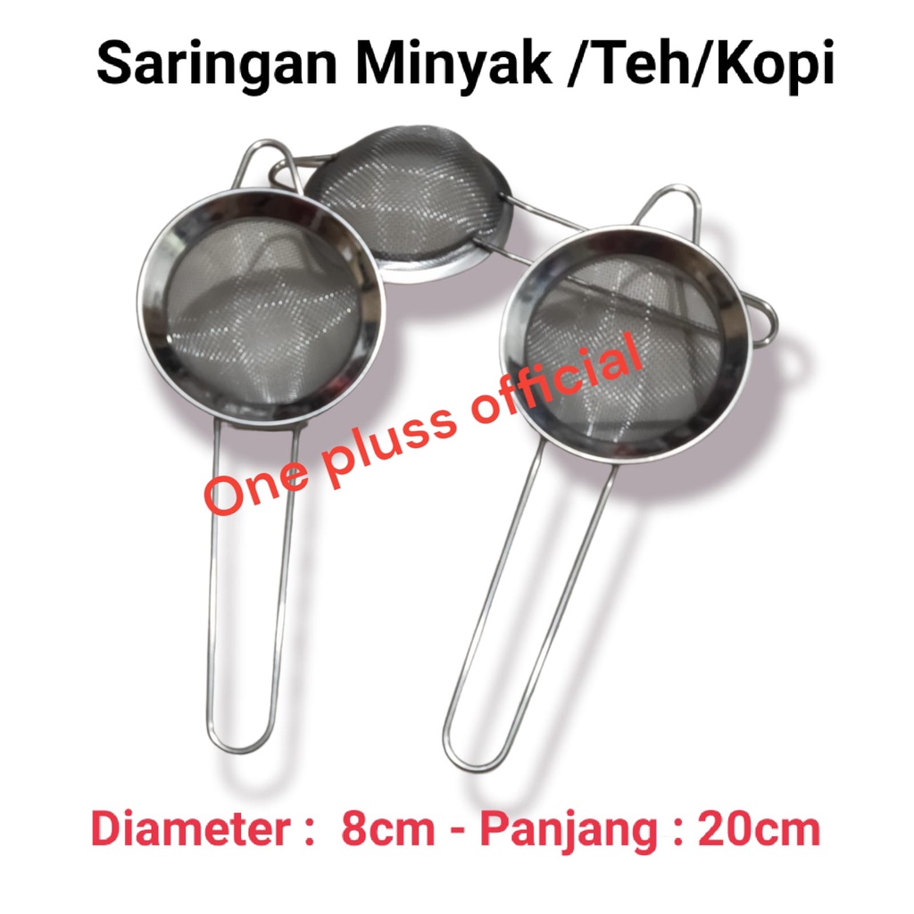 Saringan minyak diameter 8cm / saringan teh / saringan kopi bahan stainless