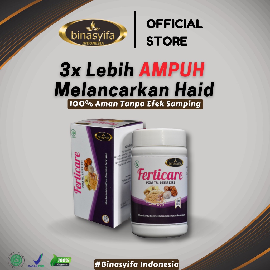 [COD] Obat Pelancar Haid Ampuh telat 1 bulan Melancarkan Haid Telat Datang Bulan Herbal Ferticare Bi