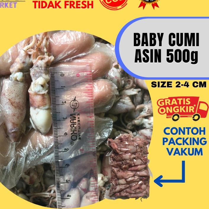 

♢ Baby Cumi Asin Fresh 500 Gram ✯