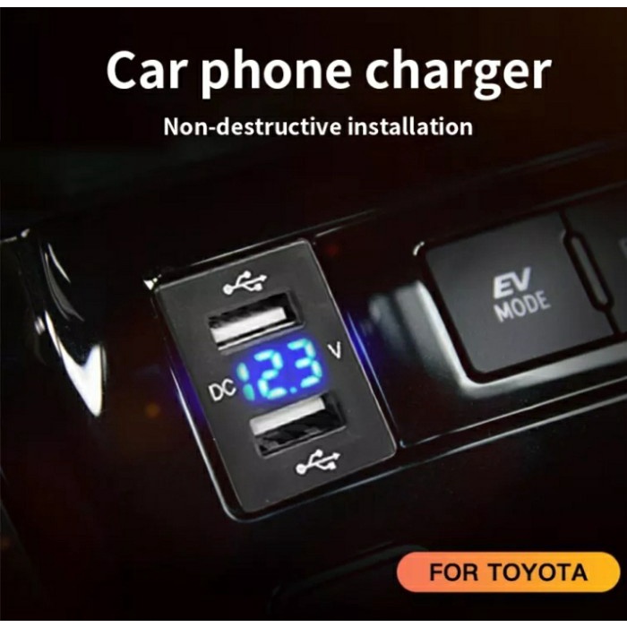 Free Ongkir Sga Dual Usb Port Charger Mobil Toyota Innova Avanza Xenia