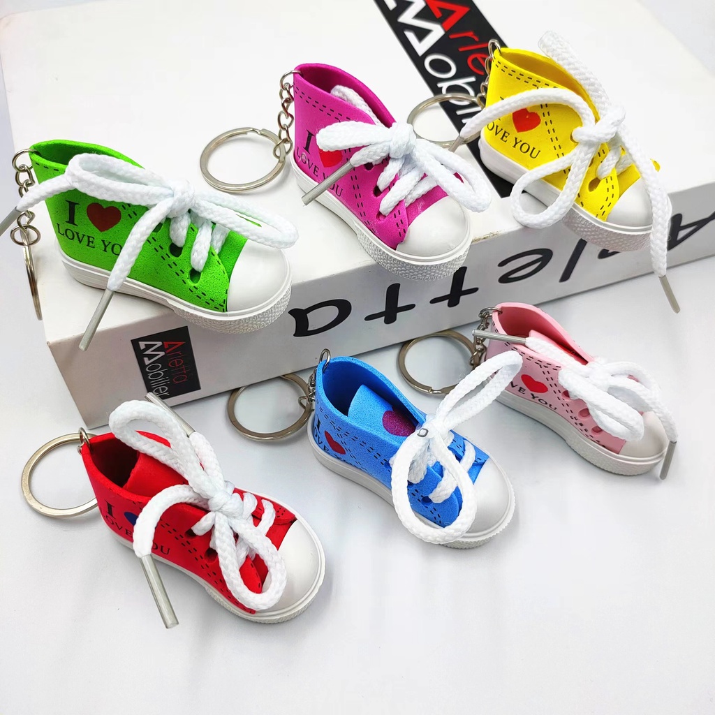 Aksesories kunci Model sepatu Mini sneakers Keychain Standar Motor Sepeda YS003