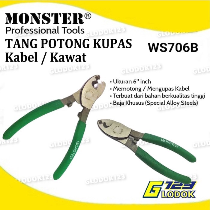 Tang Potong 6 inch MONSTER MT-WS706B