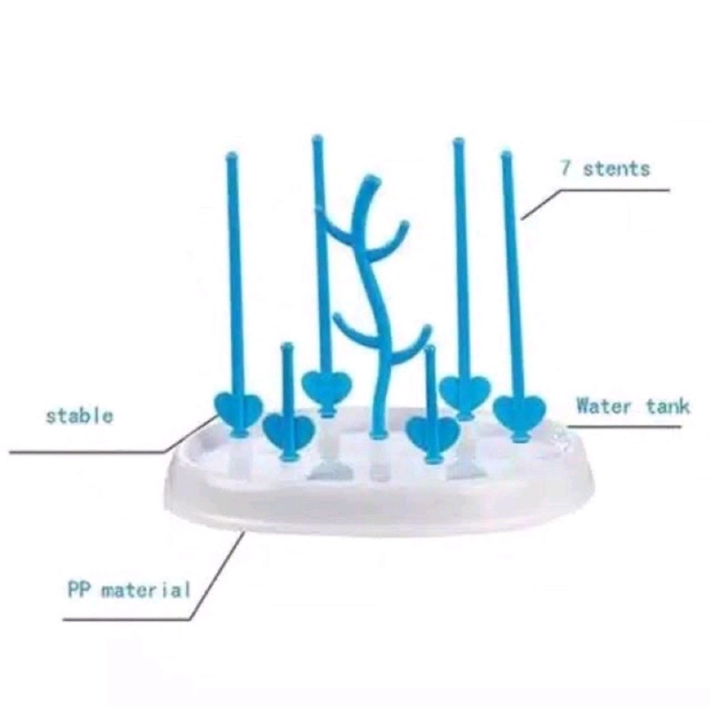 RAK BOTOL SUSU BAYI / RAK PENGERING BOTOL SUSU / RAK PENGERING BOTOL DOT PERLENGKAPAN BAYI / RAK TEMPAT TIRISAN BOTOL SUSU BAYI / BABY BOTTLE DRYING RACK / FEEDING BOTTLE DRAINER (IP)