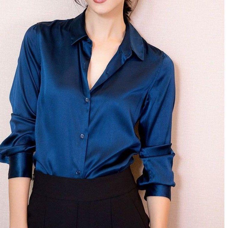 STOK TERBARU KEMEJA SATIN PREMIUM / SATIN SHIRT PREMIUM / KEMEJA WANITA SATIN / ATASAN WANITA / BAJU