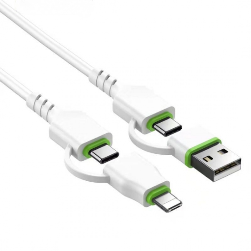 Kabel Cas Transfer 6in1 Multifungsi Cocok Untuk TYPE-C iPhone Android 5A Super Fast Charging C To C Kabel Data