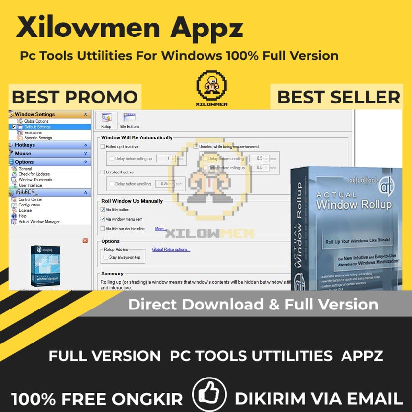 [Full Version] Actual Window Rollup Pro PC Tools Software Utilities Lifetime Win OS
