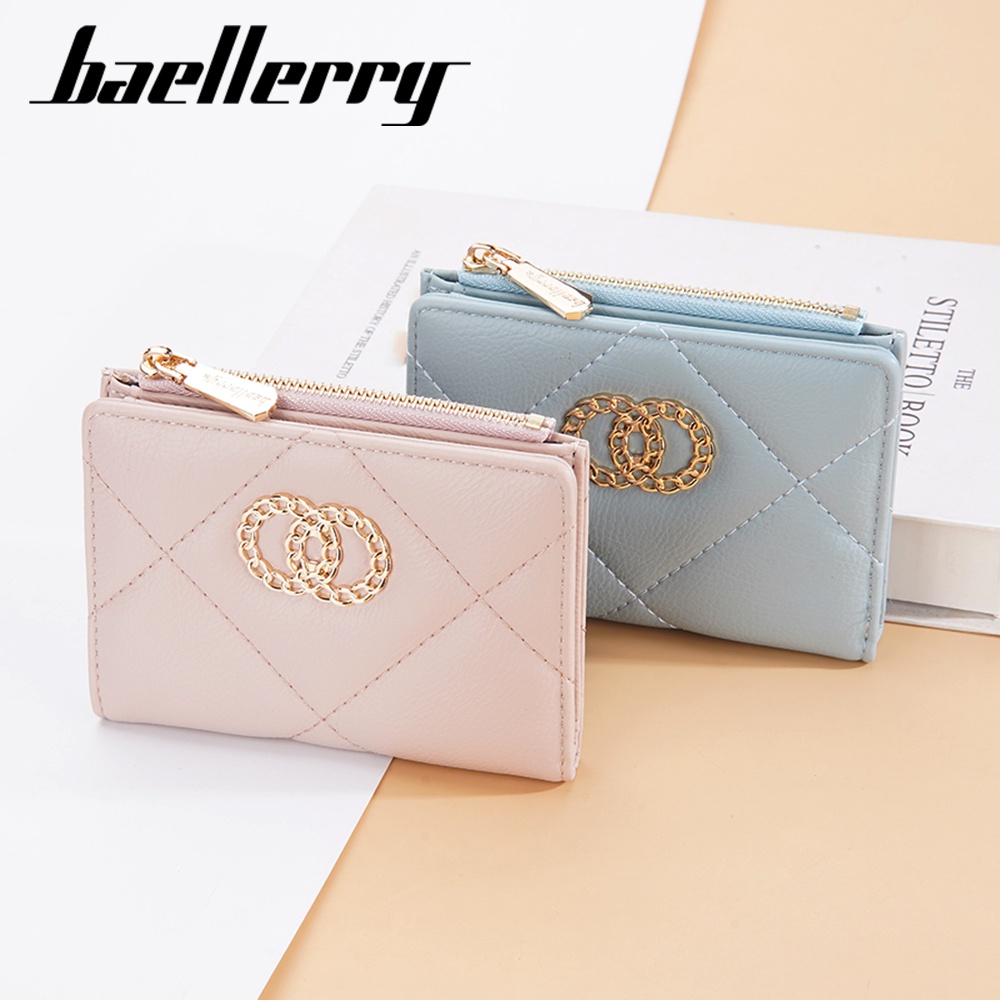 BAELLERRY N2385 Dompet Wanita Lipat Bahan Kulit PU Leather Premium WATCHKITE WKOS