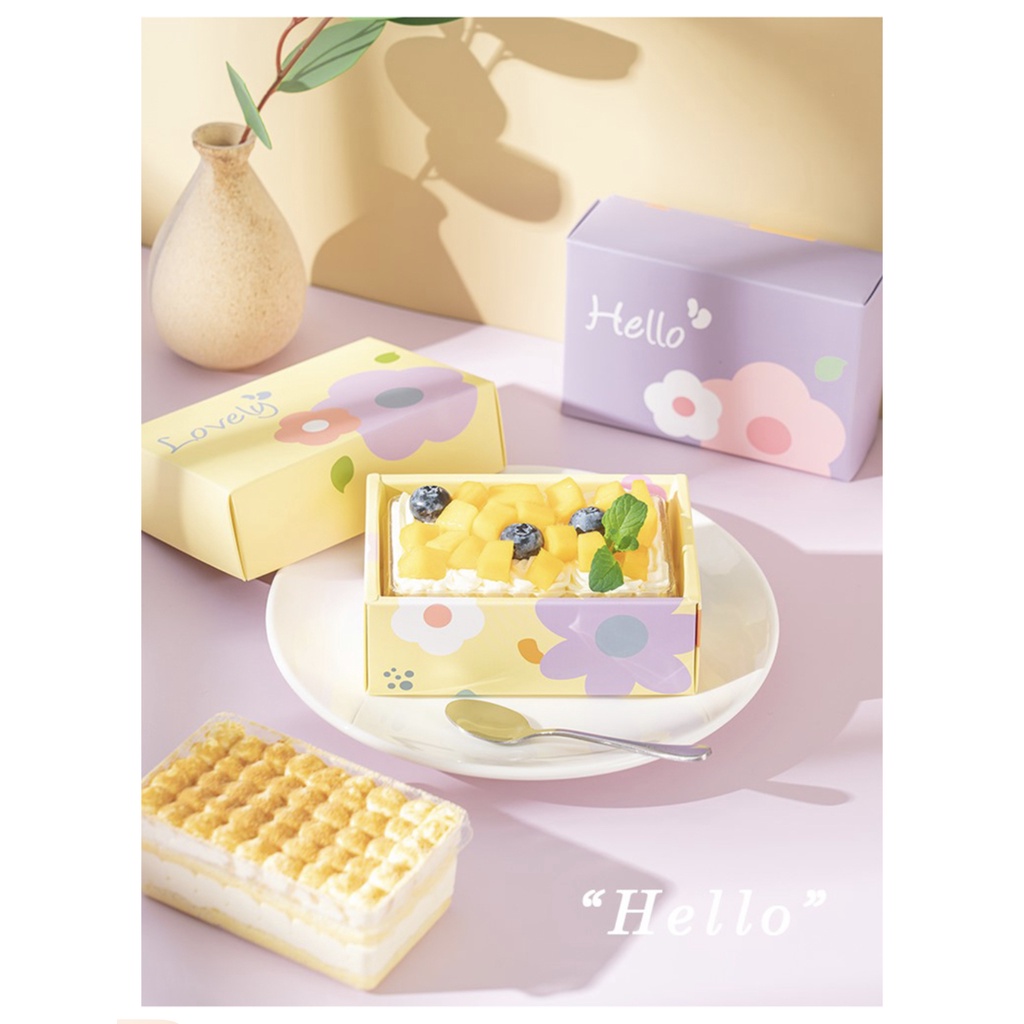 Box Kue Pudding Ice Cream Paper Box Hampers Suvenir Kado PB 9