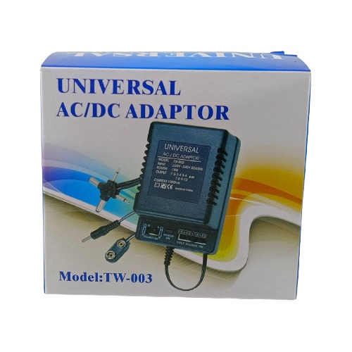 Adaptor Universal 1.5v 3v 4.5v 6v 7.5v 9v 12v 1a Vitronic Adapter Charger DC 1000mA