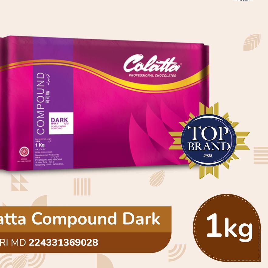 

☼ Colatta Compound Chocolate Dark - Coklat Batang 1Kg ♀