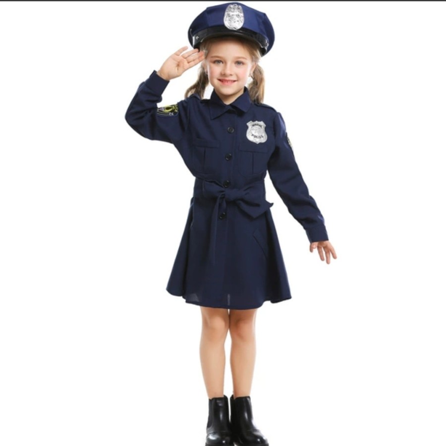 Girl Police Officer Costume Halloween Costume Kostum Anak Polisi