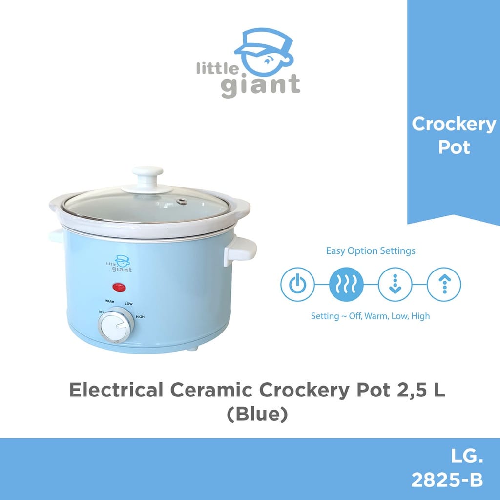 Little Giant LG2825-B Electrical Ceramic Crockery Pot 2,5L