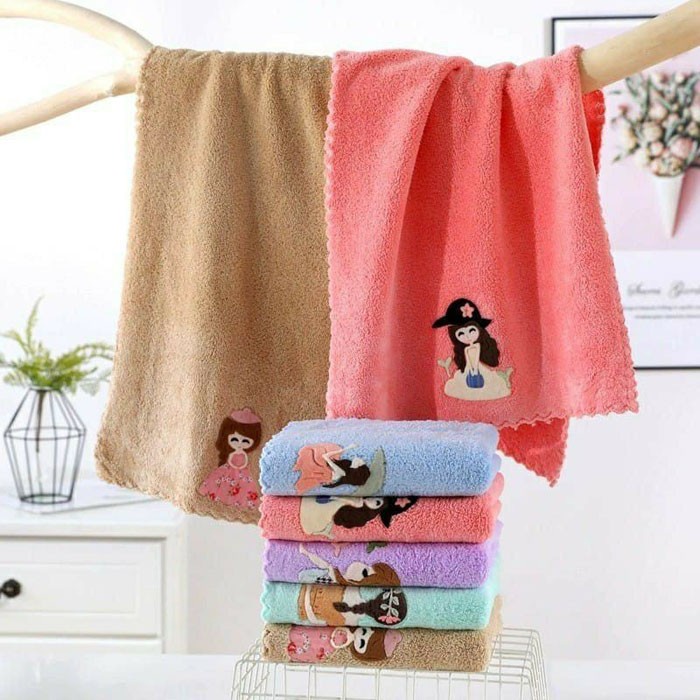 Handuk Muka Microfiber Motif 35x75cm Face Towel