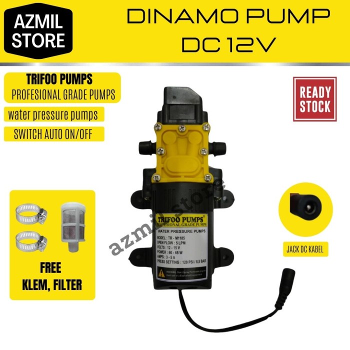 Terlaris Dinamo Pump Dc 12 Volt Pompa Air Cuci Motor Ac