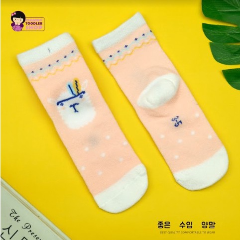 littlekiddoss SC2137 Kaoskaki Panjang Anak Perempuan Import Kaos Kaki Katun Anak Lucu