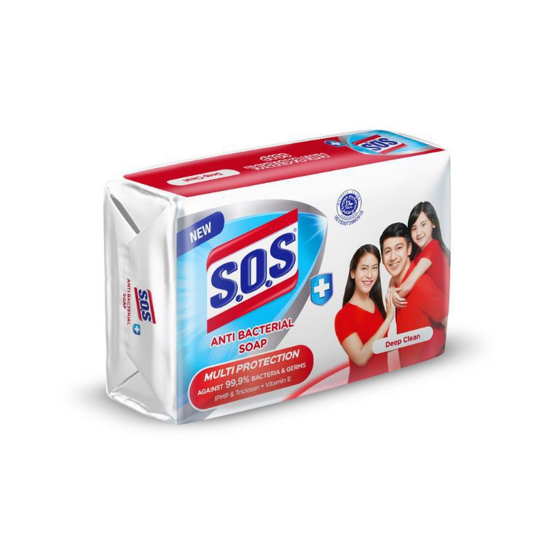 SOS SOAP ANTI BACTERIAL 75GR DEEP CLEAN