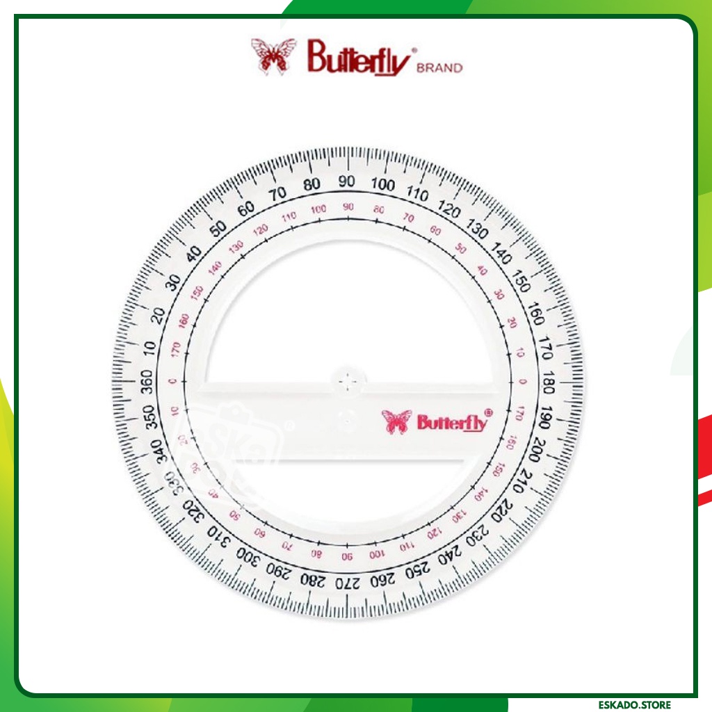 Penggaris Busur Butterfly 360/12cm