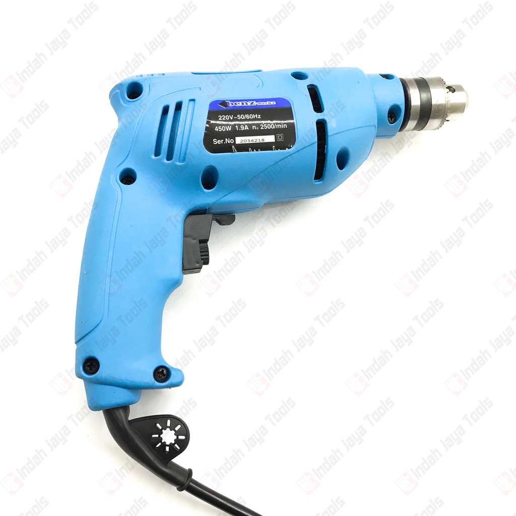 BENZ BZ-8450 RE Mesin Bor Besi Kayu 10 mm Variable Speed Electric Drill