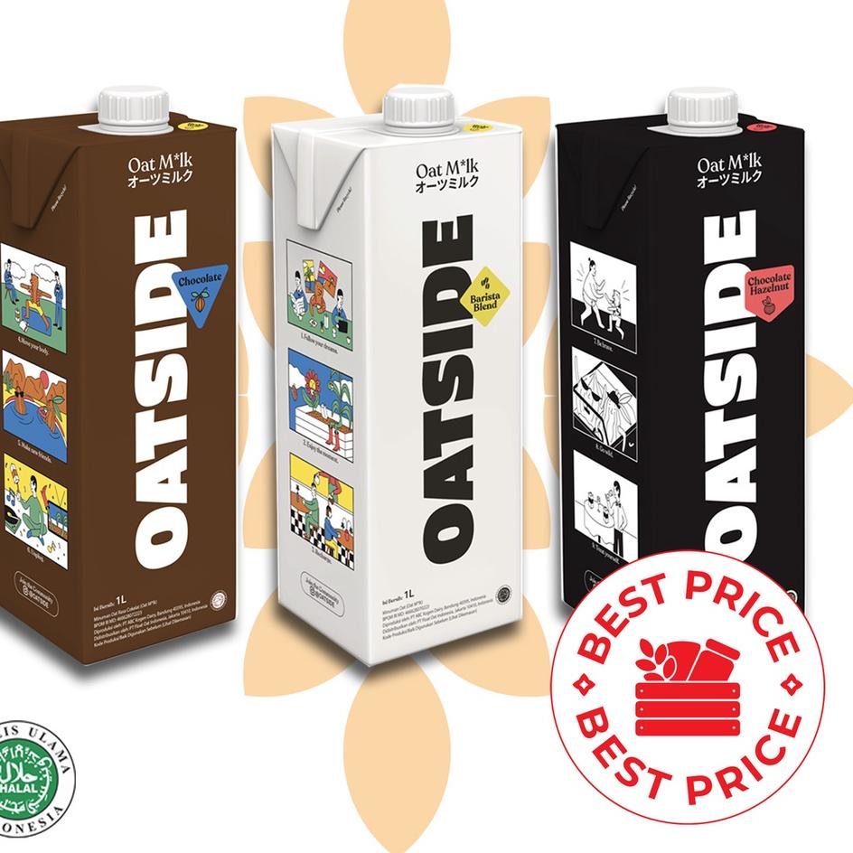 

>XC26619< OATSIDE - SEMUA VARIAN OAT MILK BARISTA BLEND/ CHOCOLATE/ CHOCOLATE HAZELNUT - 1 LITER (ORGANIK, LACTOSE & DAIRY FREE)