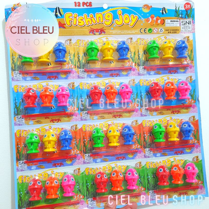 SET MAINAN PANCING IKAN ANAK LUCU / FISHING JOY TOY MAINAN EDUKASI