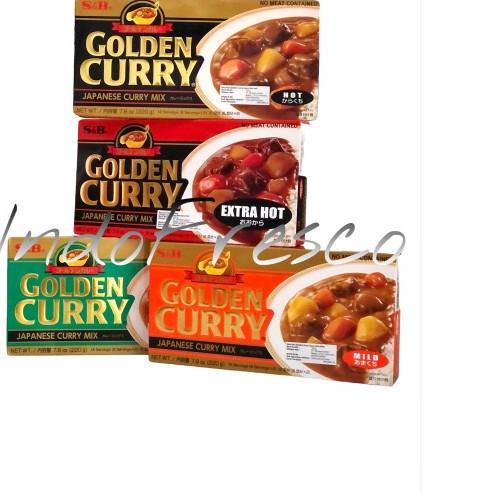 

☉ SnB Golden Curry Sauce Mix- Bumbu Saus Kari 220g - Hot Ω